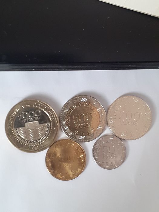 O Barateiro  Conjunto de 5 moedas da Colômbia 2016
