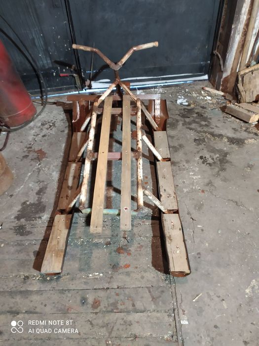 Санки с рулём большие снегокат