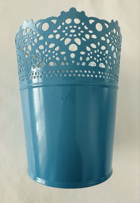 Vaso em aço azul Skurar IKEA