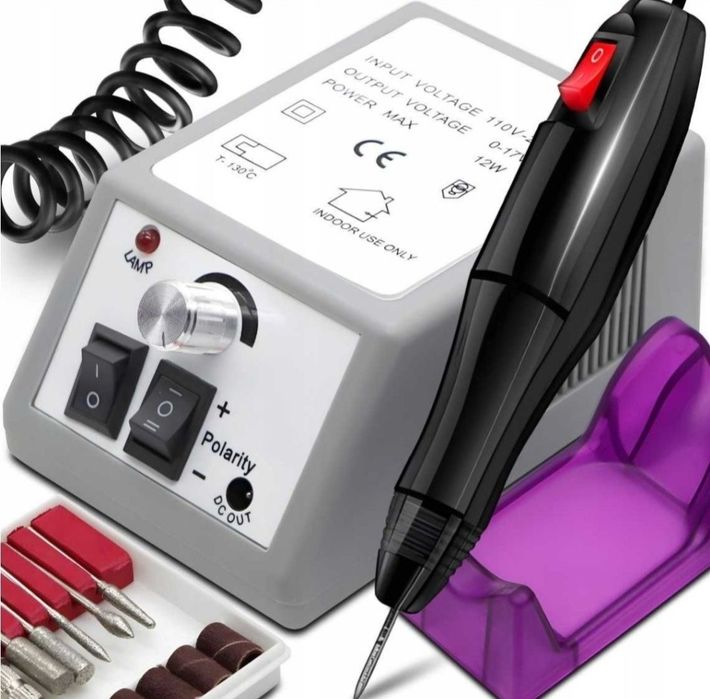 Nowa Frezarka do paznokci + frezy manicure pedicure