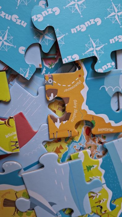 Puzzle CzuCzu mapa świata 168 elementów