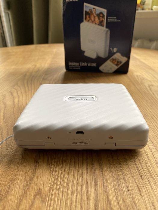 Drukarka INSTAX Link WIDE Ash White Jak nowa + Gwarancja WESELE ŚLUB
