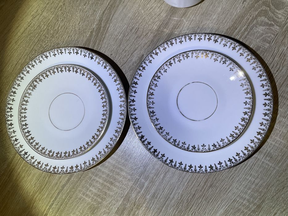 KPM Krister Waldenburg Silesia Wałbrzych Porcelana Antyk Stara Trio