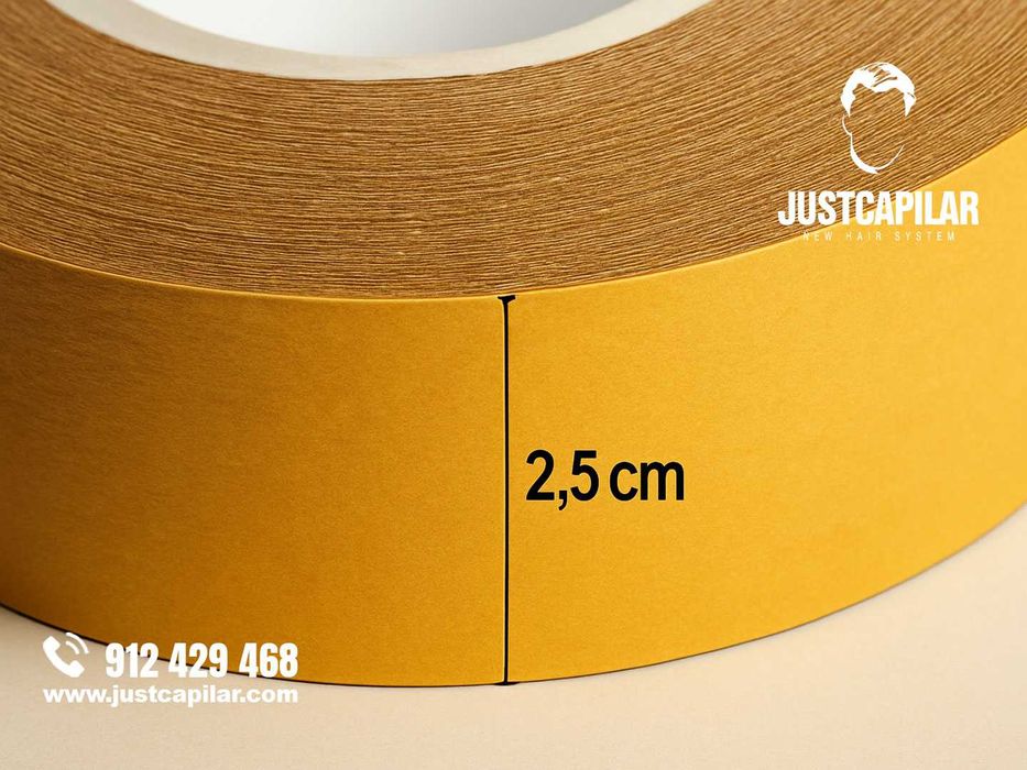 Fita Gold para próteses capilares, 5 mts 2,5 cm, fita que não  Mela!!! | Justcapilar - Próteses Capilares HD Premium em Lisboa e Aveiro