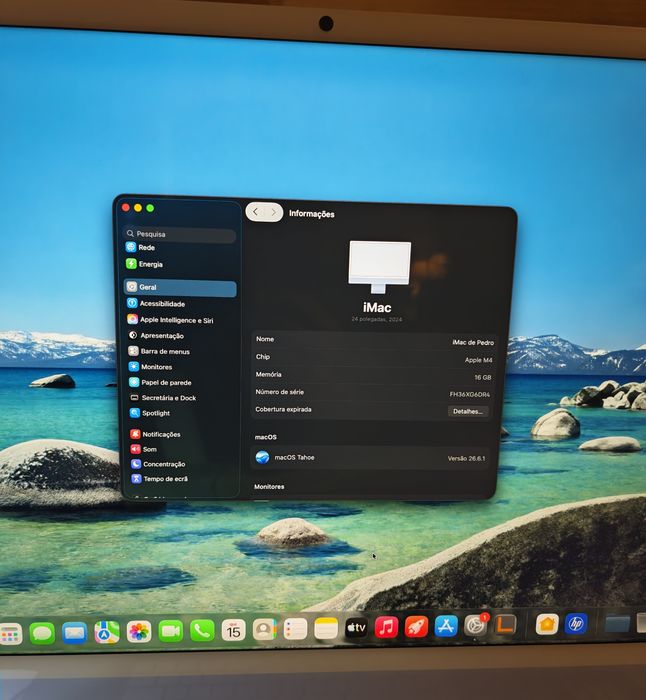 Imac 24 polegadas processador M4 como novo