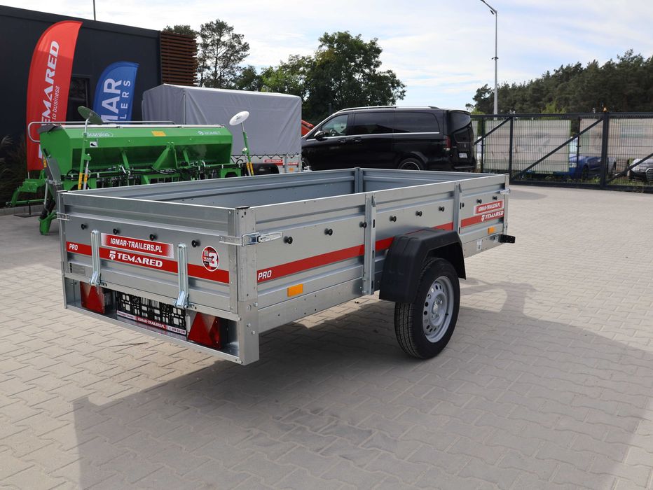 TEMARED PRO 2612 przyczepa lekka 264x126 cm 1 oś DMC 750 kg kat. B