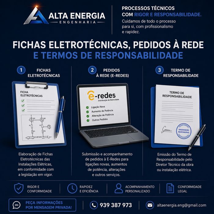 Alta Energia Engenharia | Projetos Elétricos | ITED | E-Redes