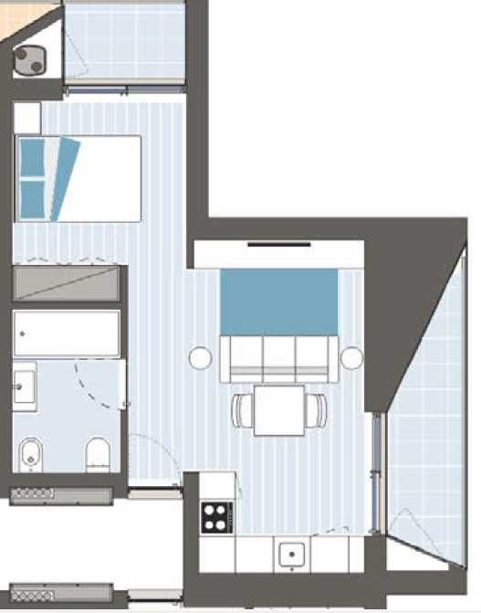 Vende-se apartamento T0 Novo - Parque dos Sobreiros 2