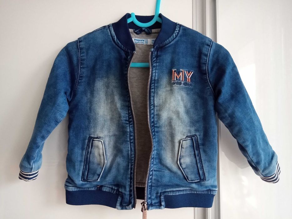 Kurtka Mayoral chłopięca jeansowa soft rozmiar 86
