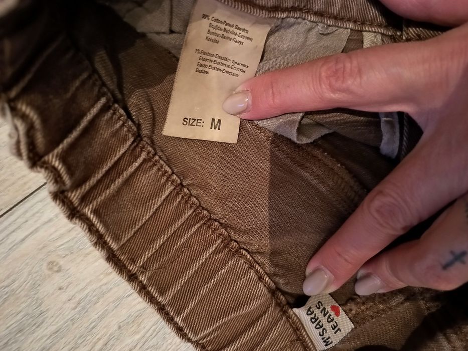 Spodnie jeansowe damskie bojówki