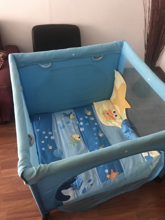 Parque Chicco quadrado modelo azul