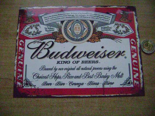 Starocie z PRL - Birofilistyka = Tabliczka reklamowa piwa, metalowa