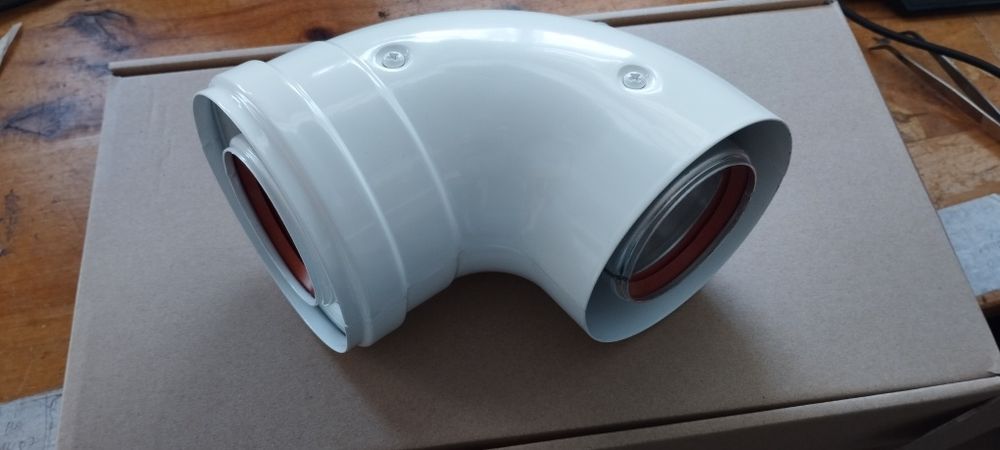 CURVA COAXIAL 90° início da caldeira. 60-100
