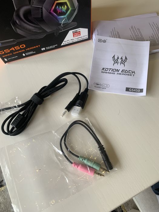 Headset gamimg auscultadores com micro