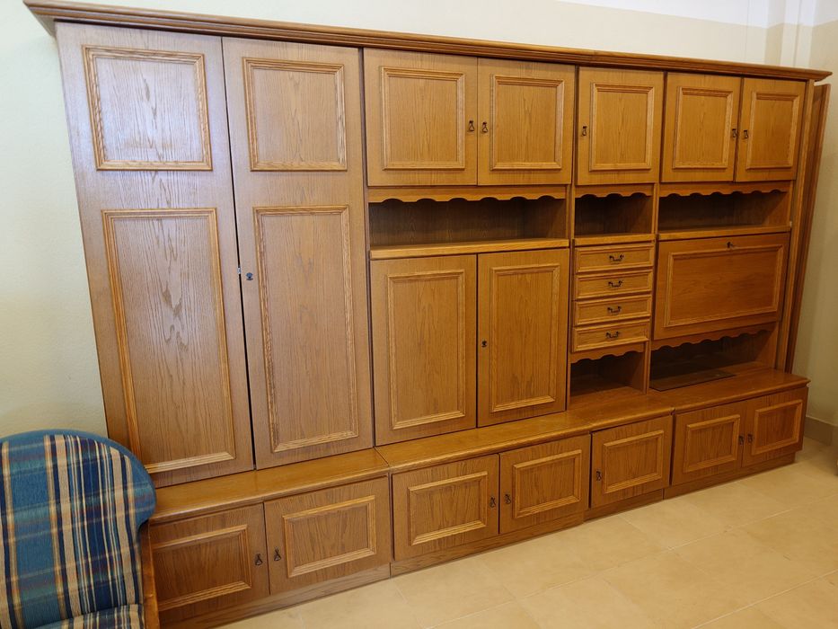 Meblościanka fronty  naturalne dębowe