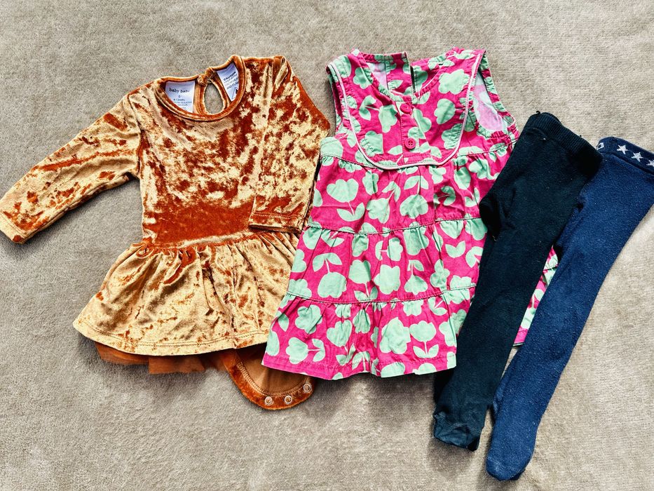 Zestaw, paka ubrań lato dziewczynka, 62/68 Cool club,H&M,Zara 50 szt.