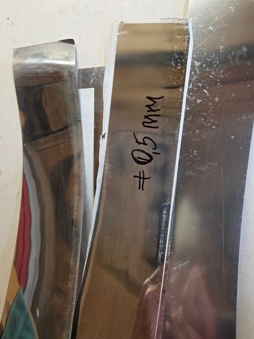 Blach nierdzewna gr.0,5mm wym.100 x 2000mm