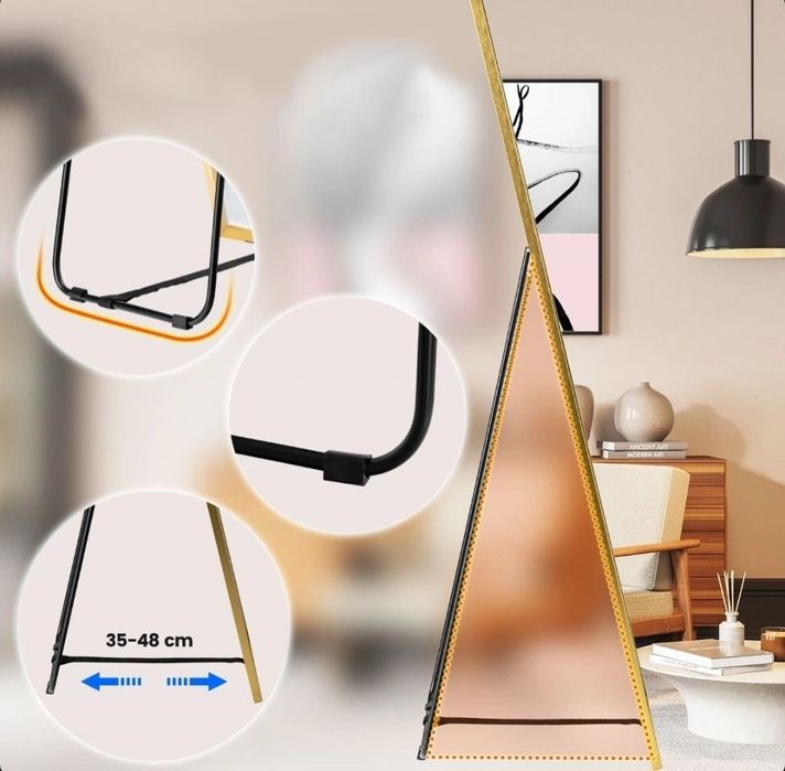 Lustro stojące z możliwością montażu