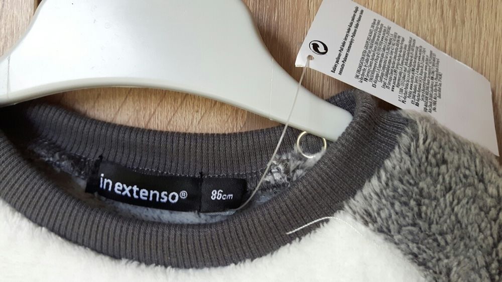 NOWY sweter pulower niemowlęcy bluza polarowa sweter bluzka r.86