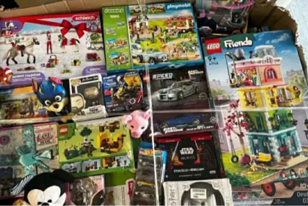 Karton Zabawki Mix 100PLN Nowe LEGO Barbie Hobbit Star Wars Pokemon