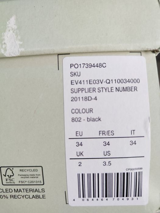 Even&Odd półbuty wsuwane r. 34