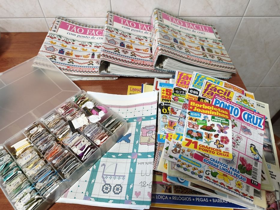 Revistas aprender ponto cruz