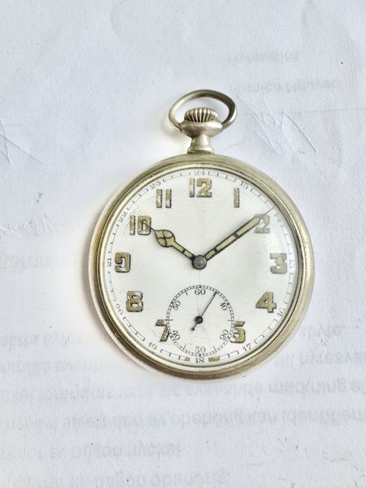 Карманные милитари часы, рабочие, 50 мм