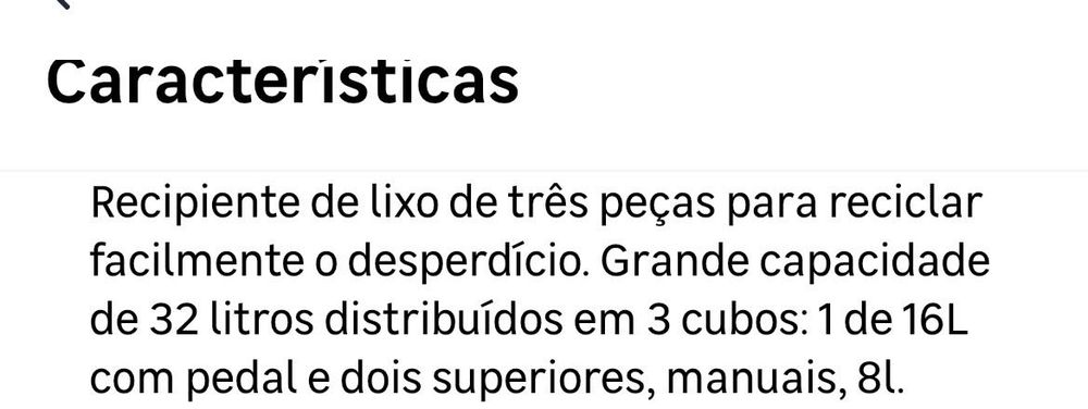 Caixote lixo para reciclagem