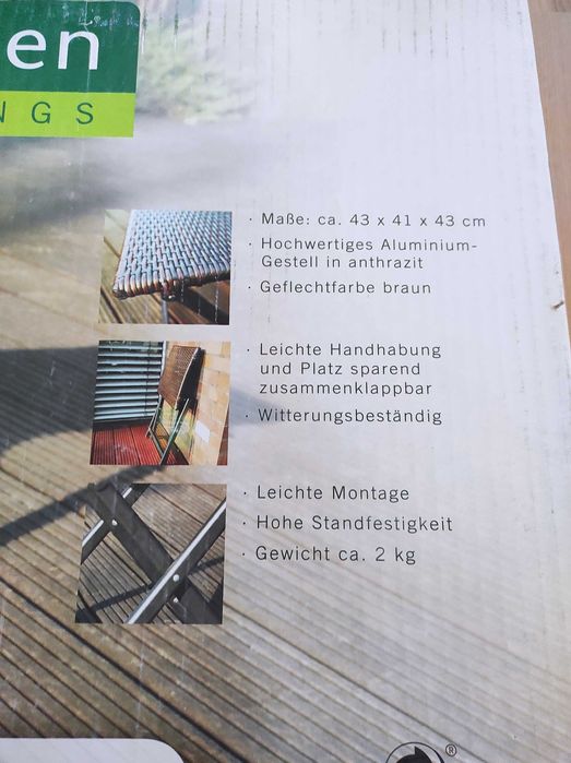 Taboret stołek ogrodowy składany Nowy