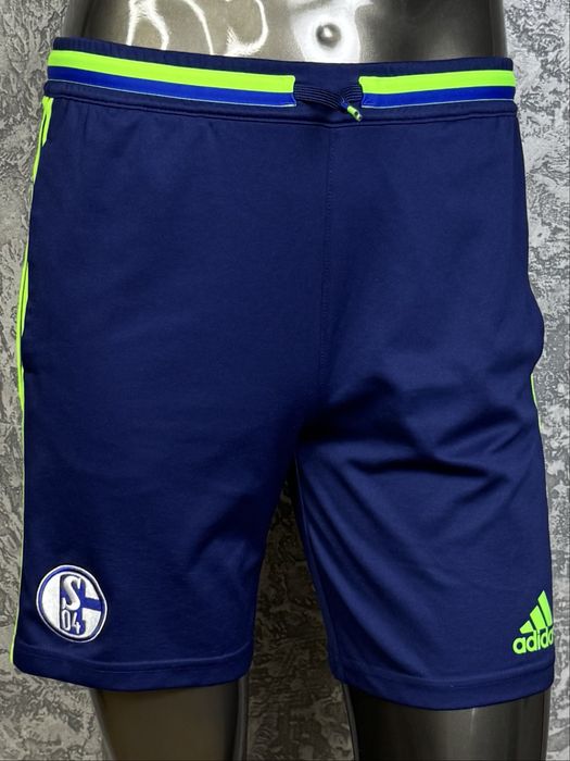 Adidas climalite S04 шорты 15-16 лет 176 см S размер подростковые футбольные синие