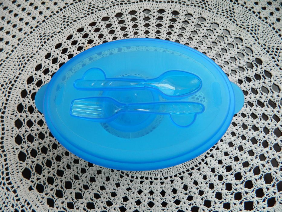 Pojemnik na żywność z wkładem chłodzącym lunch box - NOWY.