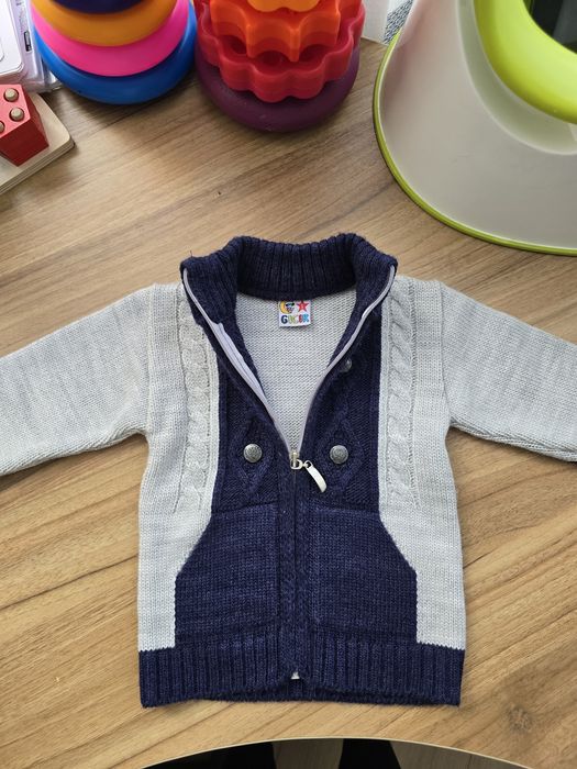 Кофта тёплая на змейке, свитер на молнии