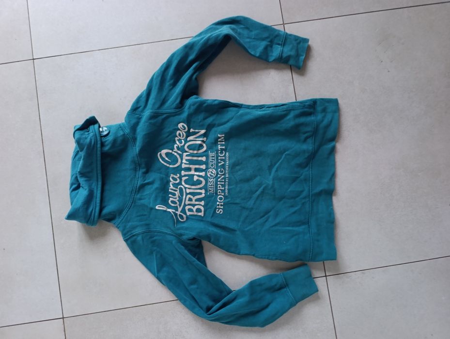 Turkusowa morska bluza crash one 146