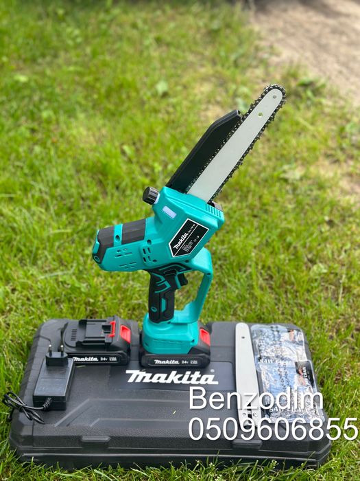 Акумуляторная мини пила Makita Duc190Bl 2шини 3 цепи безсчеточная