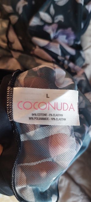 Розмір L Жіночий комплект Coconuda (майка + трусики) квітковий принт