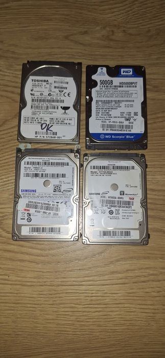 Жорсткий диск HDD 2,5" Gb: 320 , 500 , 640 , 750