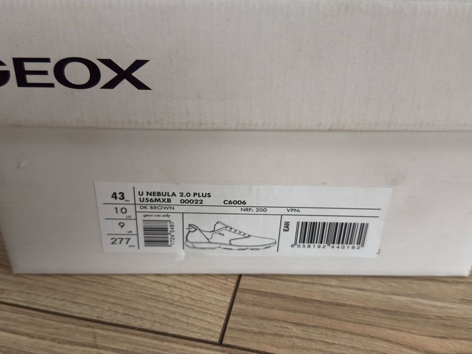 Czarne męskie sneakersy Geox  RESPIRA