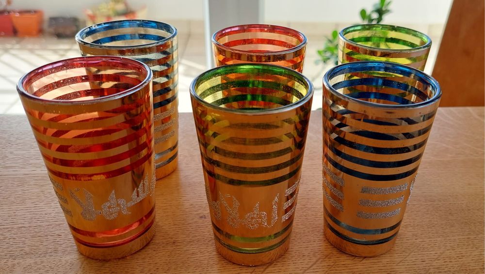 Copos decoração marroquina