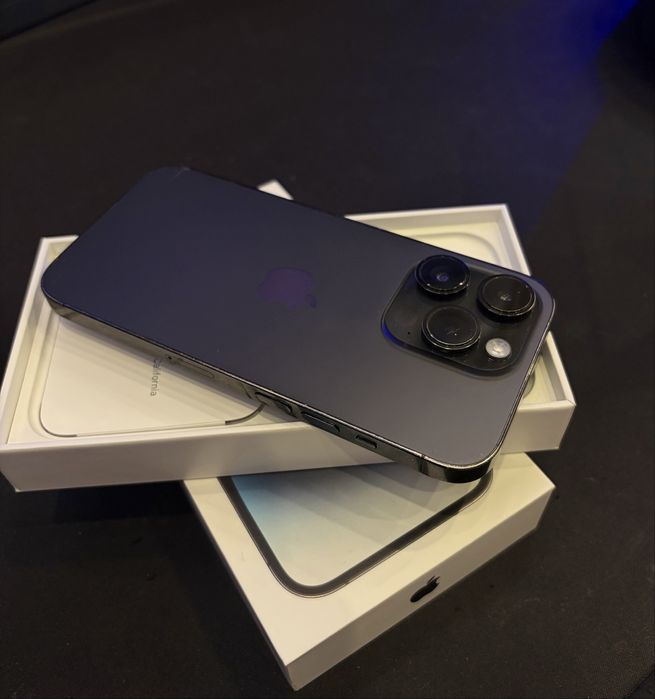 iPhone 14 Pro 256GB czarny – pudełko, 77% baterii