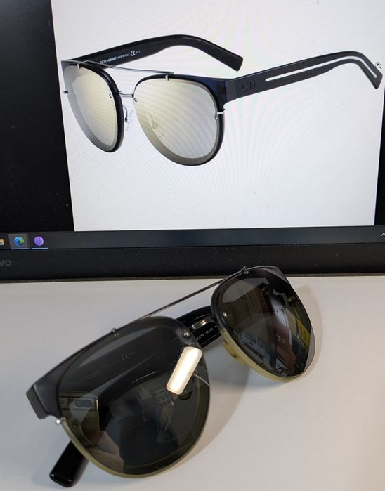 Cristian Dior CD black Tie espelhados