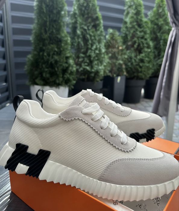 кросівки hermes bouncing  версія люкс білі 36, 38, 39