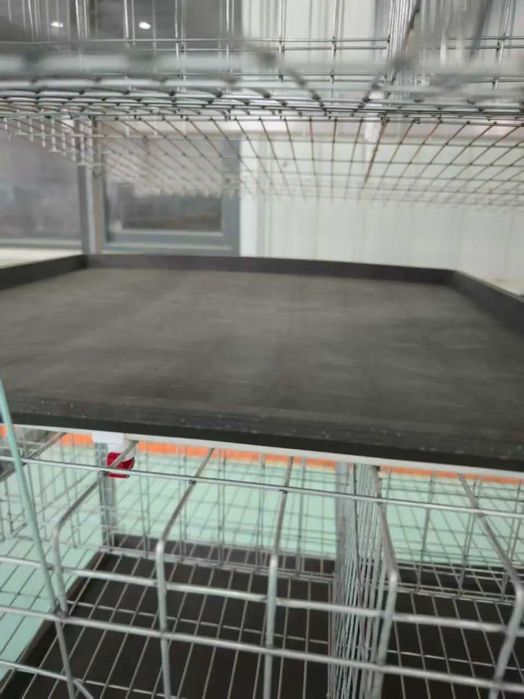 Клітка для несучок на 160 голів, 4 яруси (поїлки, піддон, жолоб)