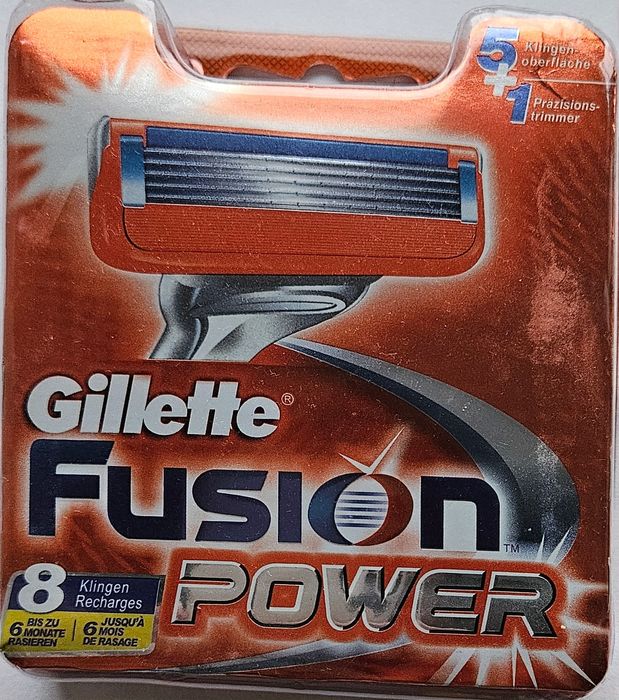 Gillette Fusion POWER / 5 ostrzy / wymienne 8 szt.