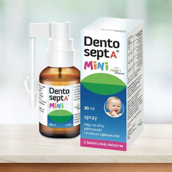 dentosept a mini spray ulga na afty, pleśniawki i bolesne ząbkowanie 30 ml