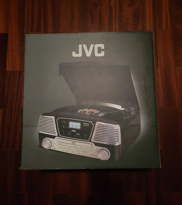 Gira Discos / Rádio / Leitor CDs / Coluna Bluetooth - JVC RD-F327B