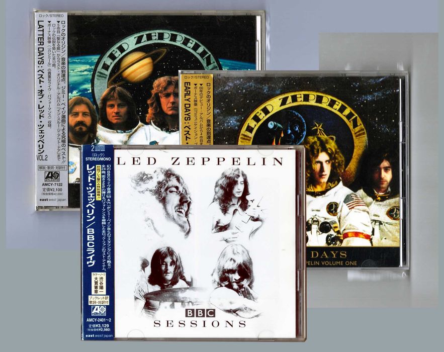 Zestaw 3x Led Zeppelin CD Japan Obi