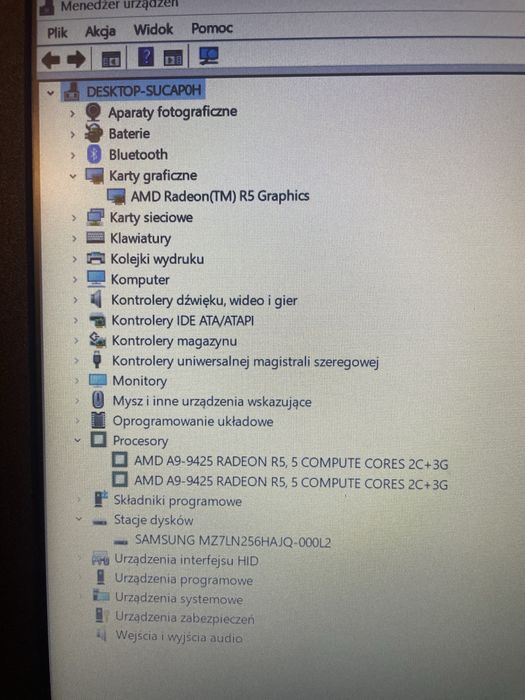 Laptop Lenovo ideapad 330 16gb ram, dysk ssd 250gd