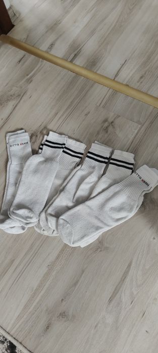 43/46 skarpety męskie białe 6 par 43 46