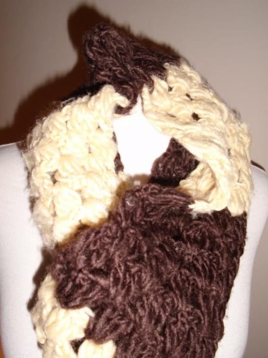 Cachecol lã e cachecol pelúcia