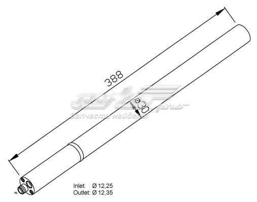 Осушитель кондиционера вставка 33213 NRF VAG 1T0820191A